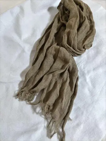 띠어리 스톨 린넨 브라운 린넨