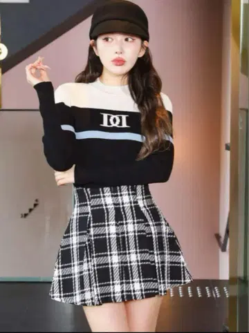 darich 다리치 컬러 라인 DD 리브 니트탑