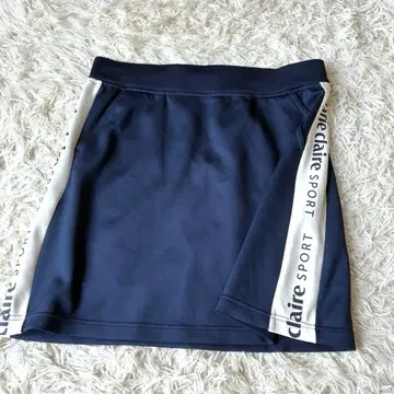 마리끌레르 사이드 로고 스커트 네이비 빅 사이즈 XL 상당