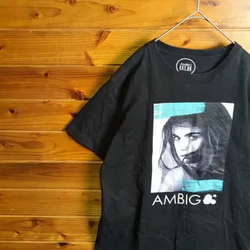 반팔 티셔츠 블랙 외국 여성 캐주얼 스트릿 M AMBIG EST95