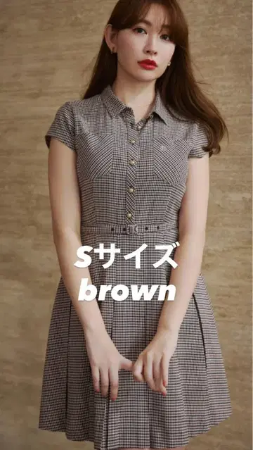 체크 셔츠 미니 드레스