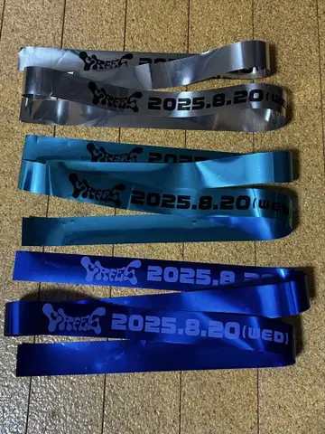 crazy raccoon CR 페스티벌 2025 은색 테이프 풀 3개