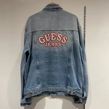 GUESS JEANS 게스 데님 자켓 데님 자켓 케미컬 워시