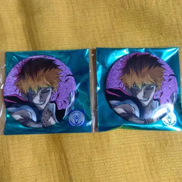 BLEACH WORLD 캔뱃지 쿠로사키 이치고 2세트