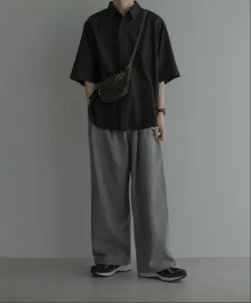 remer 리메르 루즈 스타일리시 더블 턱 와이드 데님