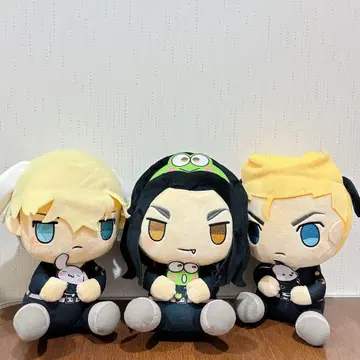 도쿄 리벤저스 x 산리오 봉제 인형 3체 세트 콜라보 프라이스 한정판