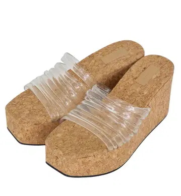 Ameri CLEAR TUBE CORK SANDAL