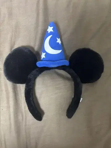 미키 귀 마법사 모자 머리띠