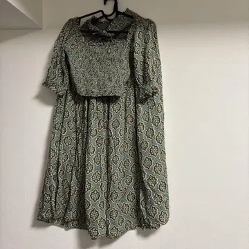 ZARA 프릴 청록색 셋업 스커트 튜닉