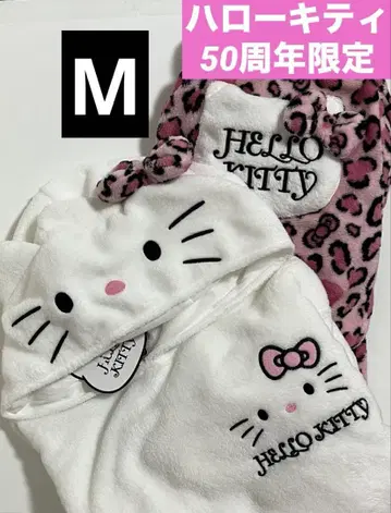 한정판 헬로키티 레오파드 무늬 상하의 후드티 룸웨어 핑크 M 037