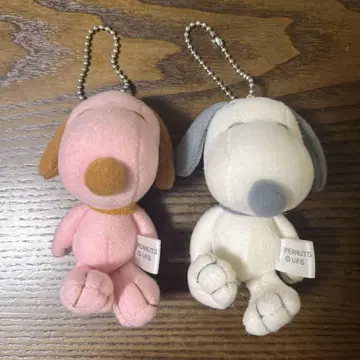 SNOOPY 스누피 봉제 인형 키링 2개 세트