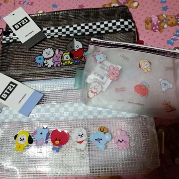 BT21 캐릭터 파우치 4세트
