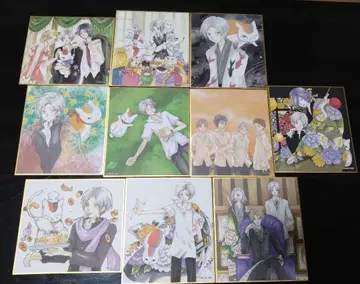 나츠메 우인장 20주년 콜라보 카페 트레이딩 색지 컴플리트 세트