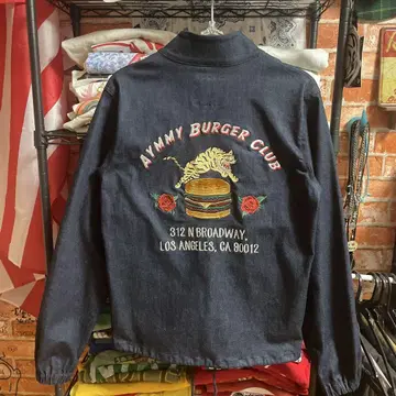 Aymmy Burger Club 차이나 인디고 데님 자켓