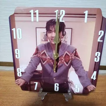V 세피아 벽걸이 시계 스탠드 포함