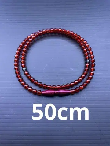 새상품급 파이텐 크리스탈 터치 수정 레드 50cm