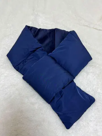 여성용 다운 머플러 플리스 경량 넥워머 무지 네이비