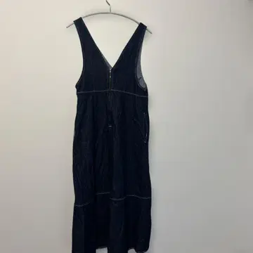 GU 데님 민소매 원피스 무릎 기장