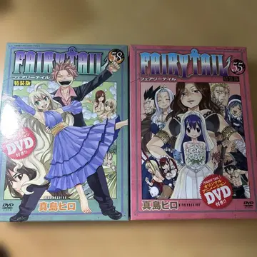 Fairy Tail 55권 58권 DVD 포함 특장판 2권 세트