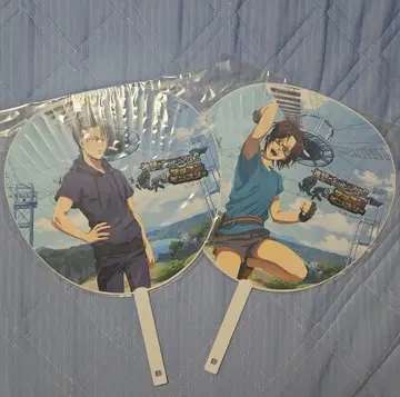 진격의 거인 리바이 한지 머슬 몬스터 부채