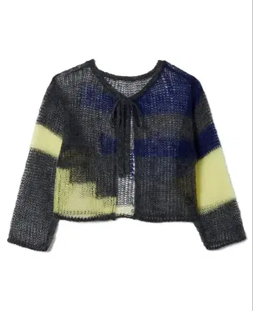 soduk / sd patchwork knit cardigan