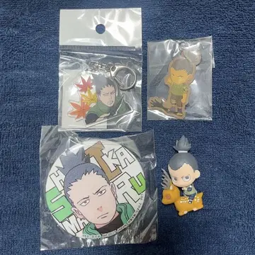NARUTO 나라 시카마루 쁘띠 캬라 랜드 피규어 캔뱃지 SEGA