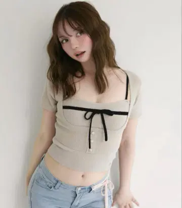 Andmary Natalie 리본 세트 beige