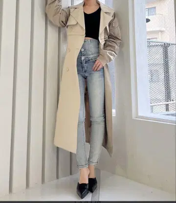 GYDA 3WAY mix material 트렌치코트