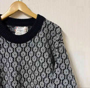 80년대 VAN x Fana Knit 노르웨이산 스웨터 L 사이즈 그레이