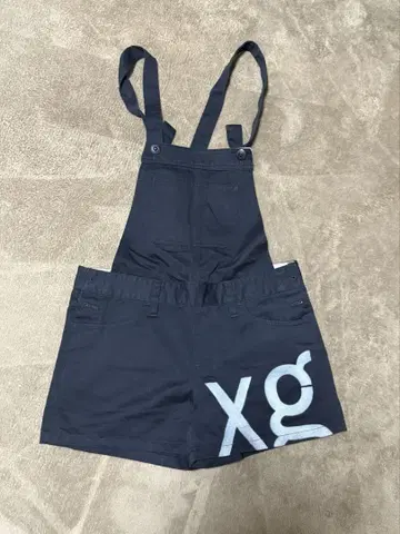 x-girl XDickies 네이비 오버롤 숏팬츠