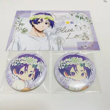 블루 록 flower crown 레오 캔뱃지 엽서