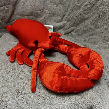 흐물흐물 랍스터 샤이니 레드 봉제 인형 새우 미사용 새상품