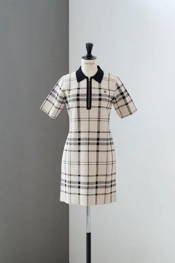 Trois Logo Knit Mini Dress
