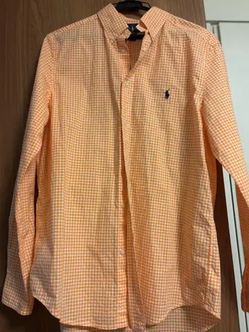 랄프 로렌 깅엄 체크 긴팔 셔츠
