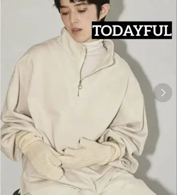 TODAYFUL(투데이풀) 아노락 워시드 맨투맨 아이보리