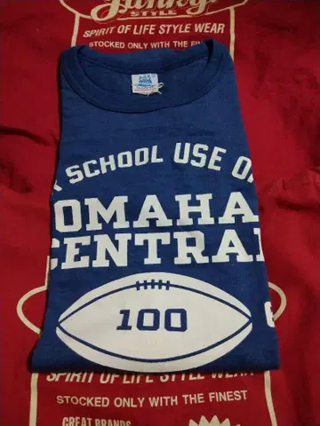 존 랏코 OMAHA CENTRAL 풋볼 T셔츠