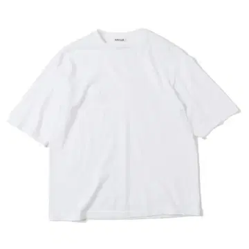 AURALEE SEAMLESS CREW NECK HALF SLEEVE T