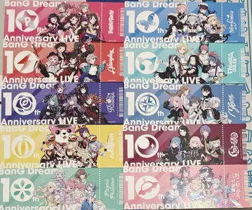 BanG Dream! 10thLIVE 티켓풍 카드