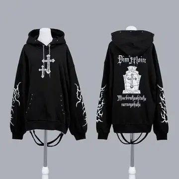 DimMoire 디무모아르 Gothic BIG 후디 Black