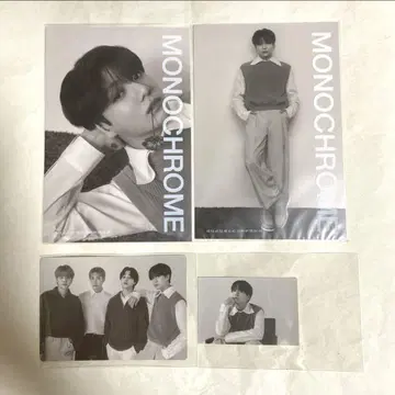 BTS MONOCHROME 프린트 포토 미니 포토 스티커 정국