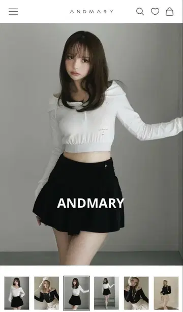 ANDMARY Emily 오프숄더 tops