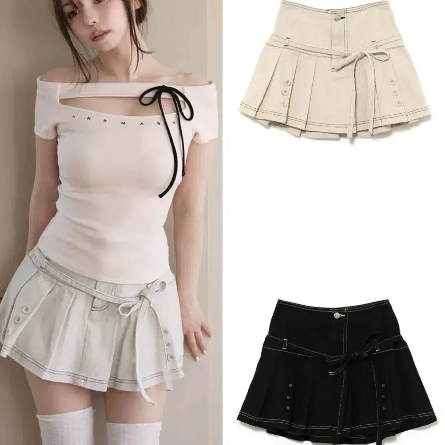 Hug Your Skin Star Flared Midi Skirt (Black) on Bunjang Hug Your Skin Star Flared Midi Skirt (Black) on Bunjang