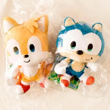 2개 SONIC & FRIENDS 소닉 & 프렌즈 마스코트 봉제 인형