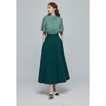 Tnewties 코인 런드리에서 흘러나오는 음악 체크 셔츠 S 사이즈