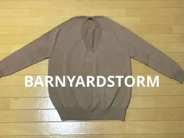 새상품 BARNYARD STORM V넥 긴팔 니트 스웨터