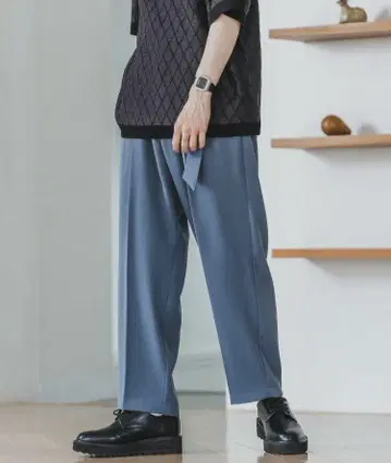 레이지블루 / 벨트 이지 팬츠 / 라이트 블루 완판템