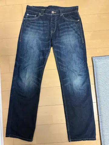 다크 블루 스트레이트 레그 데님