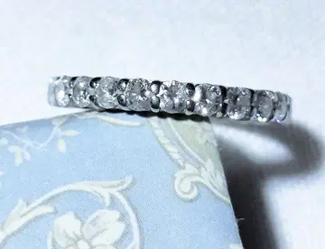 플라티나900 다이아몬드 풀 이터니티 반지 사이즈 15