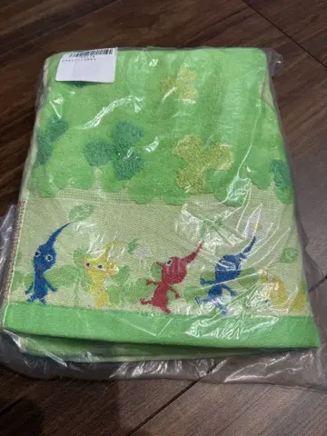 피크민 페이스 타월 약 34 x 80cm 미개봉 새상품