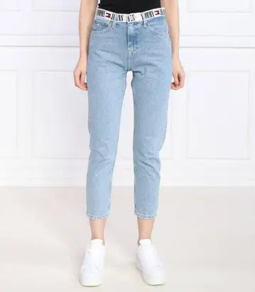 TOMMY JEANS 타미 하이 라이즈 슬림 앵클 데님 팬츠